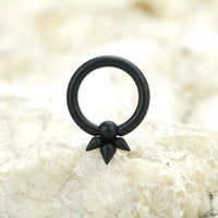Load image into Gallery viewer, Gothic-inspirierter PVD-Schwarzer BCR Piercing-Schmuck
