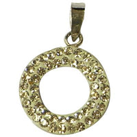 Load image into Gallery viewer, Glitzerkugel, ca.19mm Ø, Damenanhänger mit silber/runden Anhänger, Fassung aus 925er Sterlingsilber
