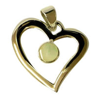 Load image into Gallery viewer, Silberanhänger Herz Anhänger Perlmutt Muschel 925er Sterling Silber schillernd weiß
