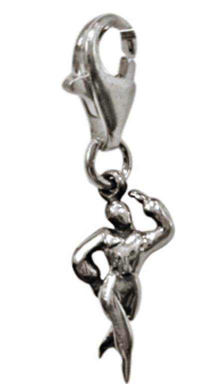 Silberanhänger Ballett Tänzer Kostüm Charm Anhänger 925er Sterling Silber Unisex Schmuck