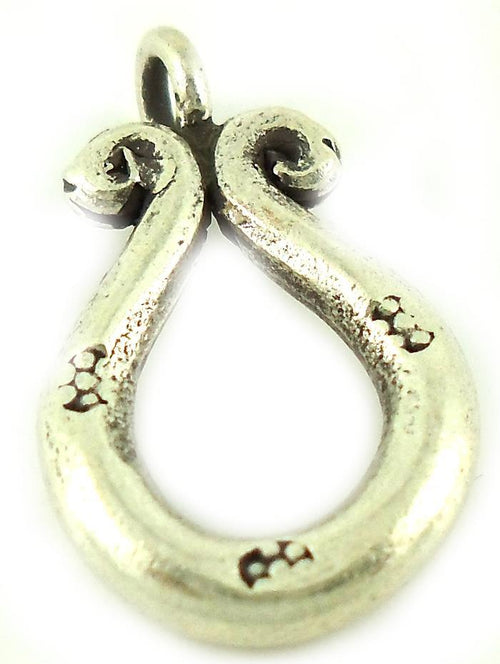 Silberanhänger Hill Tribe Hufeisen Punkte Anhänger Sterling Silber 925er Damen Schmuck