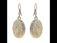 Load image into Gallery viewer, Schmuckset Ohrringe Kette Rillen Ringe silbern golden schwarz Brass Acrylseile
