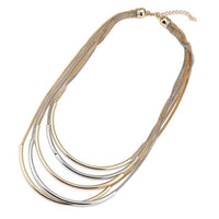 Load image into Gallery viewer, Brass Schmuckset goldfarben silberfarben Kugel Ohrringe Kette Röhre
