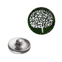 Load image into Gallery viewer, Chunks Druckknopf Click Button Edelstahl Baum des Lebens
