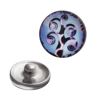 Load image into Gallery viewer, Chunks Druckknopf Click Button Edelstahl Baum des Lebens
