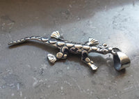 Cargar imagen en el visor de la galería, Anhänger 925 Sterling Silber Punkte Gekko Silberanhänger
