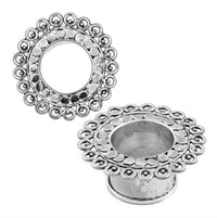 Load image into Gallery viewer, Silbertunnel Circles of Life Kreise 925 Sterling Silber Tunnel Plug Expander Ohrschmuck
