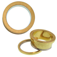 Load image into Gallery viewer, Metalltunnel Tunnel Chirurgenstahl Unisex Edelstahl Plug golden Rand Expander Piercing
