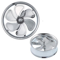 Cargar imagen en el visor de la galería, Tunnel silbern Windrad drehbar Edelstahl Schraub Plug Expander Piercing Chirurgenstahl
