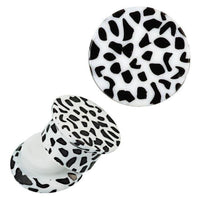Cargar imagen en el visor de la galería, Schraub Plug Acryl weiß und schwarze Flecken Piercing Ohrschmuck
