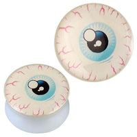 Load image into Gallery viewer, Plug weiß Acryl Augapfel blau rosa Äderchen Piercing Ohrschmuck
