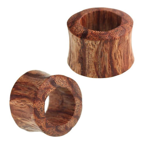 Holz Tunnel Zebraholz konvex natürliche Maserung Tribal hell dunkel