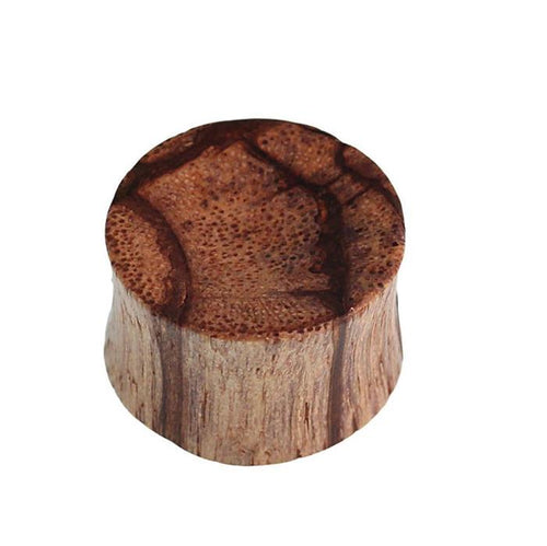 Holz Plug Zebraholz konkav Maserung braun hell dunkel