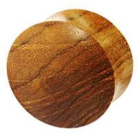 Cargar imagen en el visor de la galería, Holz Plug Teakholz braun Naturmaserung handgeschnitzt
