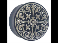 Cargar imagen en el visor de la galería, Holz Plug Gothic Kreuz silber double flared
