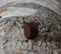 Load image into Gallery viewer, Eisenholz Rosenholz Flesh Plug balinesisches Mandala
