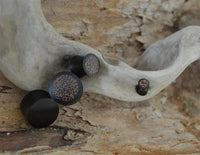 Load image into Gallery viewer, Holz Plug Kokosholz Inlay handgeschnitzt Sonoholz
