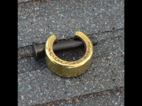 Cargar imagen en el visor de la galería, Plug Arangholz Holz Pin Creole Messing gold Dornen
