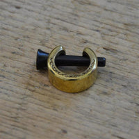 Cargar imagen en el visor de la galería, Plug Arangholz Holz Pin Creole Messing gold Dornen
