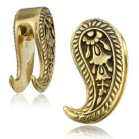 Load image into Gallery viewer, Plug zum Einhängen Drop Messing gold Engelstrompete
