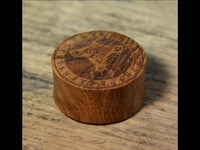 Load image into Gallery viewer, Flesh Plug Teakholz Mjölnir Triskele Runen double flared
