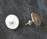 Load image into Gallery viewer, Ohrstecker 925 Sterling Silber Knopf rund gebürstet
