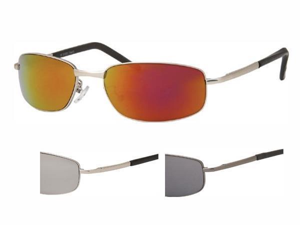 Sonnenbrille Unisex Sportbrille Fahrradbrille Freizeitbrille 400UV verspiegelt getönt 3 Varianten Silber Bunt Blau