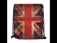 Load image into Gallery viewer, Turnbeutel Länder Flaggen Rucksack verstellbar Kordel 36 x 44 cm
