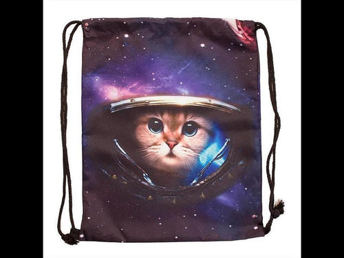 Turnbeutel bunte Motive Rucksack verstellbar Kordel 36 x 44 cm