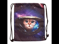 Load image into Gallery viewer, Turnbeutel bunte Motive Rucksack verstellbar Kordel 36 x 44 cm
