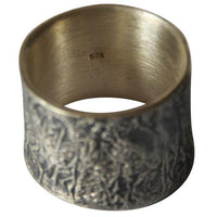 Load image into Gallery viewer, Silberring 925 Sterlingsilber Bandring Falten 15mm

