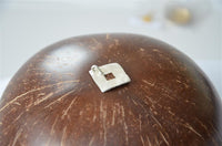 Load image into Gallery viewer, Anhänger 925 Sterling Silber Raute Dreiecke schwarz
