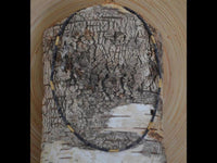 Load image into Gallery viewer, Halskette Lavastein 925 Sterling Silber vergoldet 43cm
