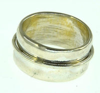 Load image into Gallery viewer, Ring 925 Sterling Silber konkav beweglich glänzend
