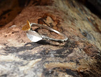 Load image into Gallery viewer, Ring Silber 925 vergoldet knotig verdickt Ast Blätter
