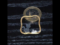 Cargar imagen en el visor de la galería, Anhänger Silber 925 vergoldet schwarz Katze Maus
