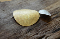 Load image into Gallery viewer, Anhänger Silber 925 vergoldet gebürstet Kreis Plektrum
