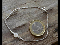 Load image into Gallery viewer, Armband 20cm Silber 925 Zahnrad 6mm oxidiert schwarz
