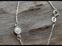 Load image into Gallery viewer, Armband 20cm Silber 925 Zahnrad 6mm oxidiert schwarz
