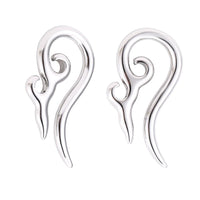 Load image into Gallery viewer, Piercing Expander Edelstahl silbern Ornament Bogen Ohrstecker
