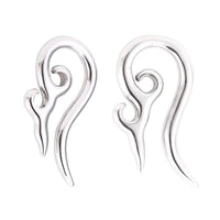 Load image into Gallery viewer, Piercing Expander Edelstahl silbern Ornament Bogen Ohrstecker
