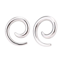 Load image into Gallery viewer, Piercing Spirale Expander Edelstahl silbern verschiedene Größen Ohrstecker
