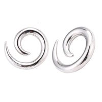 Load image into Gallery viewer, Piercing Spirale Expander Edelstahl silbern verschiedene Größen Ohrstecker
