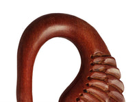 Cargar imagen en el visor de la galería, Piercing Holz red sawo wood Schwan Tribal earring Expander handgeschnitzt

