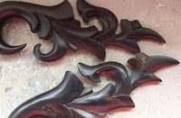 Cargar imagen en el visor de la galería, Holz schwarz 8mm Lobe Piercing Hook Flame 8cm lang
