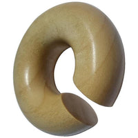 Load image into Gallery viewer, Ohr Donut Piercing Krokodilholz Holz Ohrgewicht Ring
