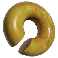 Load image into Gallery viewer, Ohr Donut Piercing Ohrgewicht Jackfrucht Holz Ring
