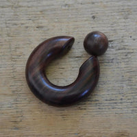 Load image into Gallery viewer, Captive Bead Klemmkugel Ring Narraholz Piercing Dehner
