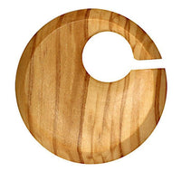 Cargar imagen en el visor de la galería, Olivenholz Piercing Hoop Kreis Creole hell 4mm 6mm
