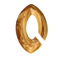 Cargar imagen en el visor de la galería, Olivenholz 14mm Piercing Hoop Creole Mandel 65mm hell
